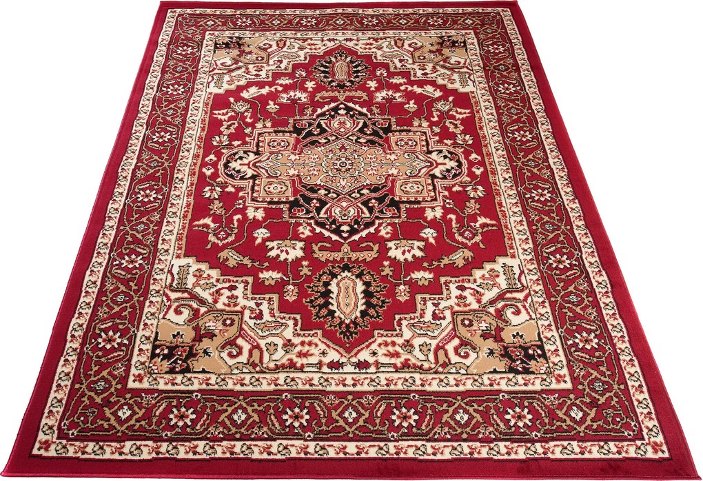 TA Koberec Q011A RED EUFRAT BLX Červený Obdĺžnikový Rozmer: 140x200 cm