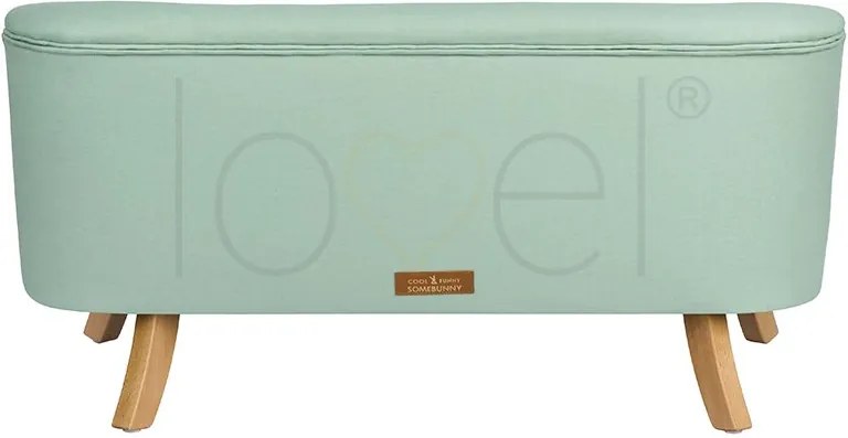 lovel.sk Detská dizajnová pohovka Linen - mint