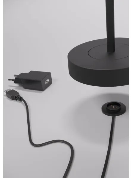 Redo 90312 - LED Stmievateľná stolná lampa ILUNA LED/2,5W/5V 3000 mAh IP65 čierna