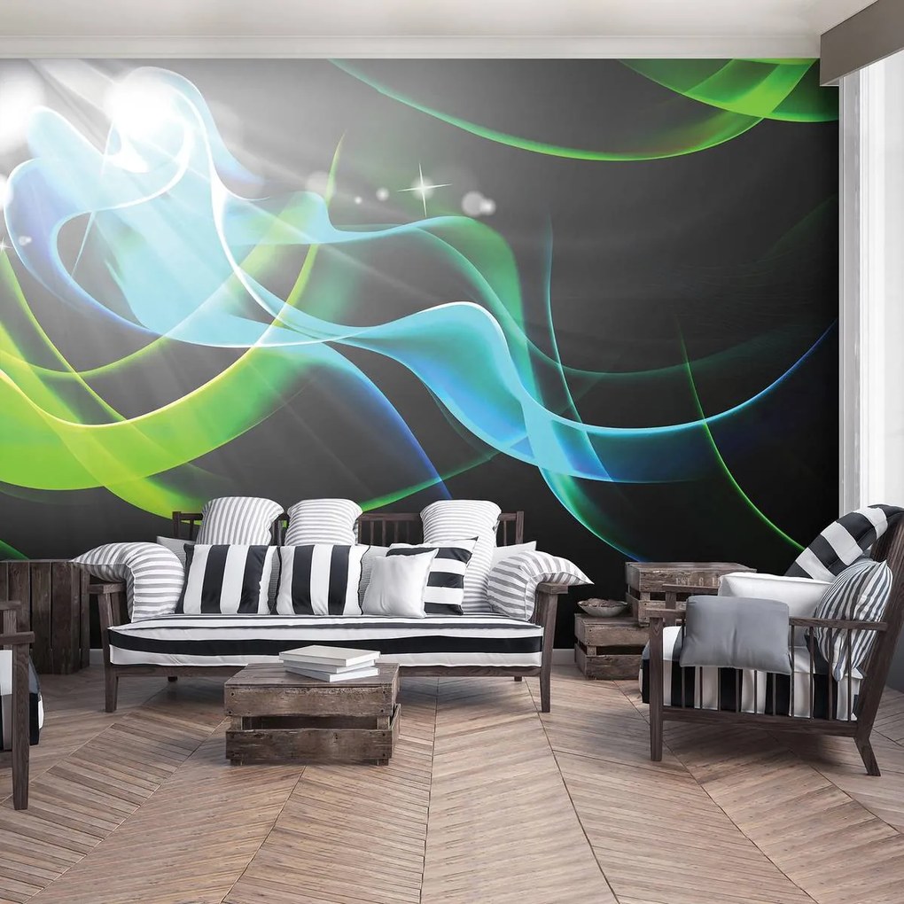 Fototapeta - Abstraktné vlny (254x184 cm)