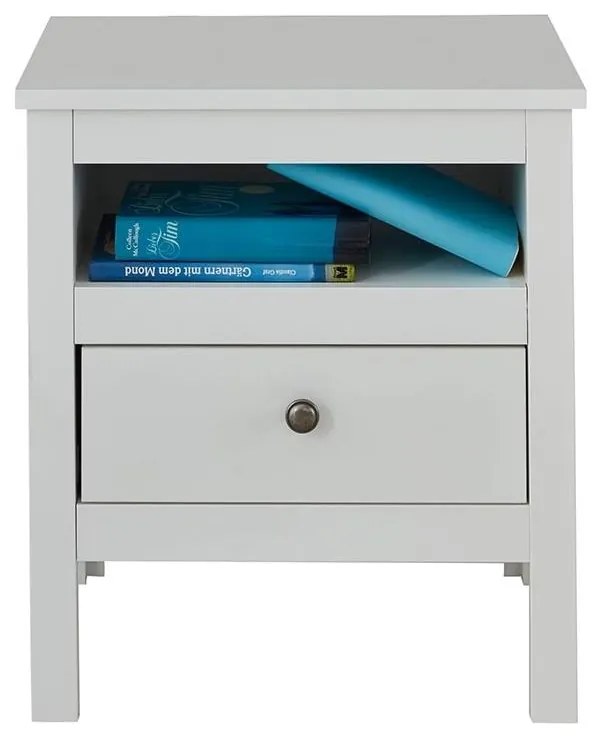 Konsimo Sp. z o.o. Sp. k. Nočný stolík FARGE 52x47 cm biela 12020.15.100