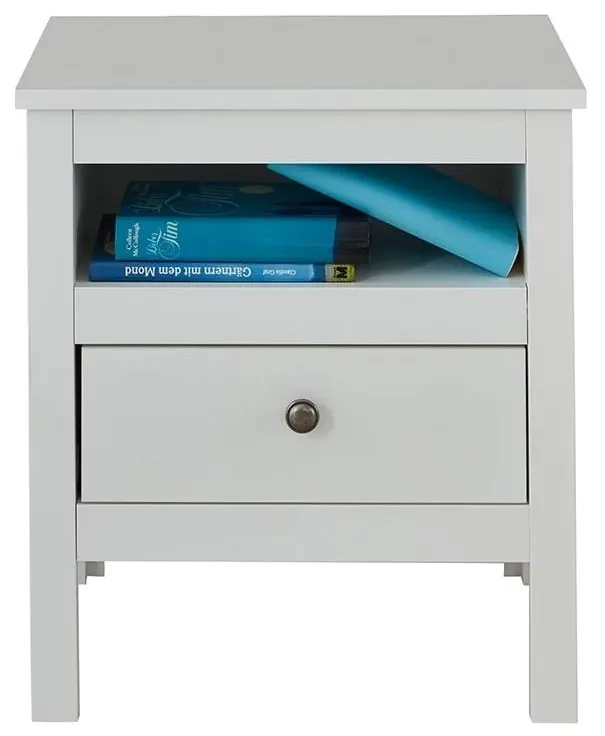 Konsimo Sp. z o.o. Sp. k. Nočný stolík FARGE 52x47 cm biela KO0127