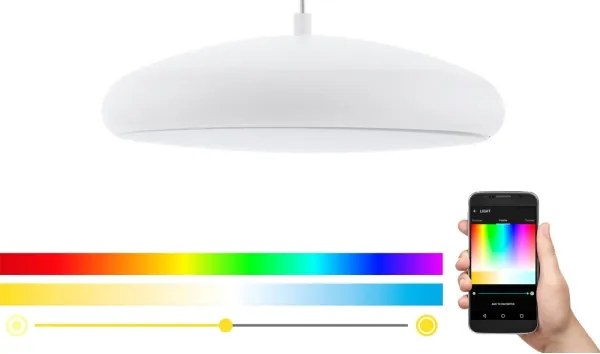 Eglo 98046 - LED RGB stmievateľný luster na lane RIODEVA-C LED/27W/230V
