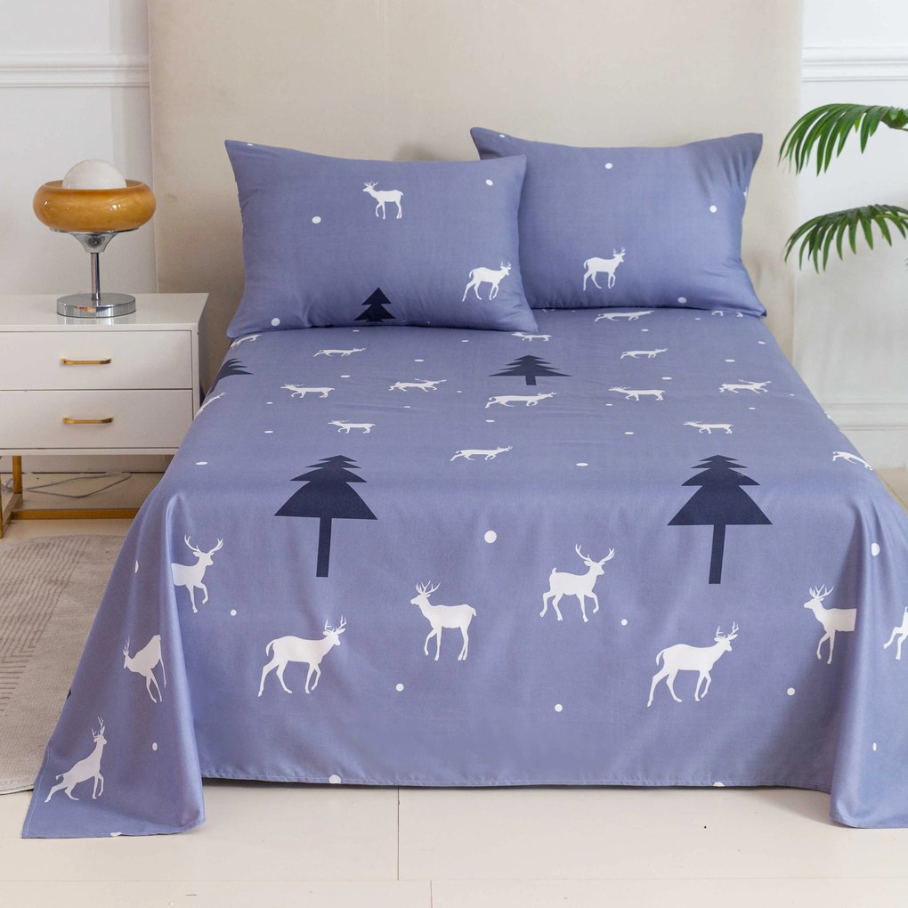 Plachta a obliečka na vankúš DEER AND TREE Rozmer: 2 ks 50 x 70 cm | 200 x 240 cm