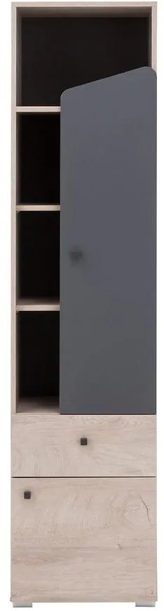 Regál Delta 45 DL4 dub/antracit