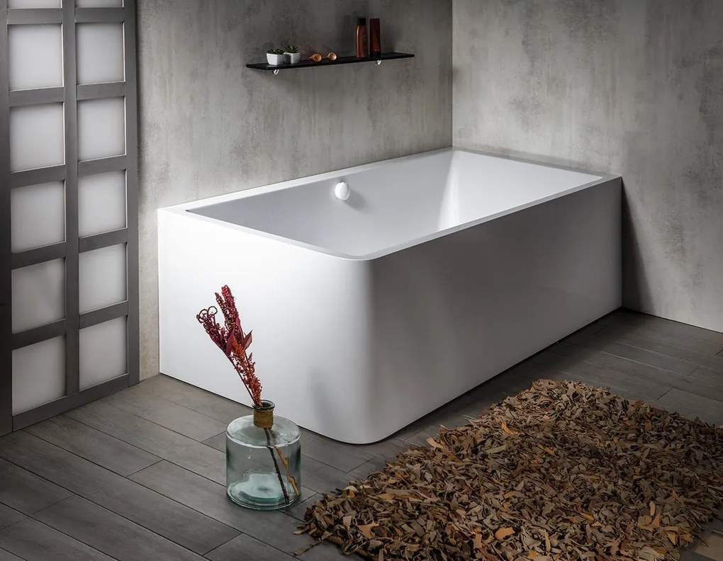Polysan Polysan, CASCATA L MONOLITH obdĺžniková vaňa 180x80x60cm, kaskáda nerez, 73836ML.100