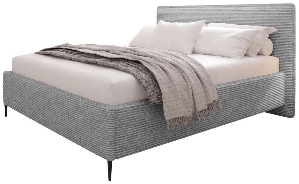 Čalúnená posteľ Alecias Corduroy, Dostupné poťahy: Poso 135, Rozmer postele: 140x200