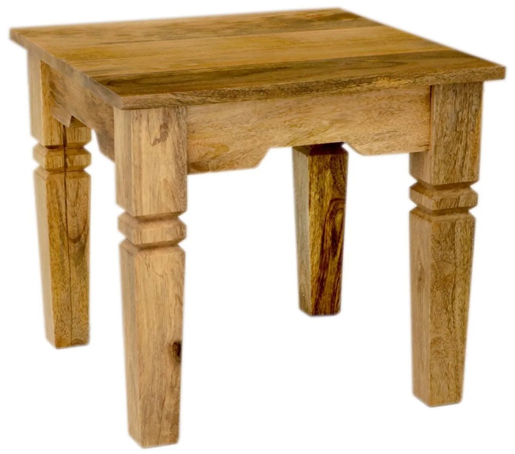 furniture-nabytek.cz - Odkladací stolík Guru 45x40x45 indický masív mango
