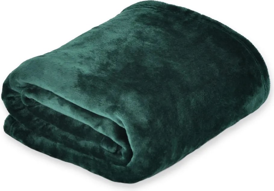 Flanelová deka Viktoria 140x200 cm, zelená