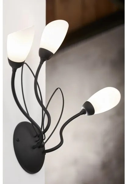 Jupiter 2059 - Nástenné svietidlo GLORIOSA 3xG9/14W/230V čierna