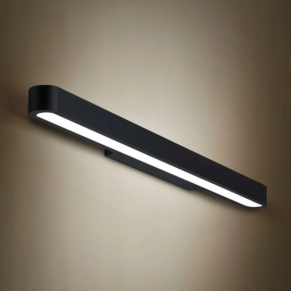 Artemide Talo nástenné svietidlo 120 cm, Led, čierna, nestmievateľné
