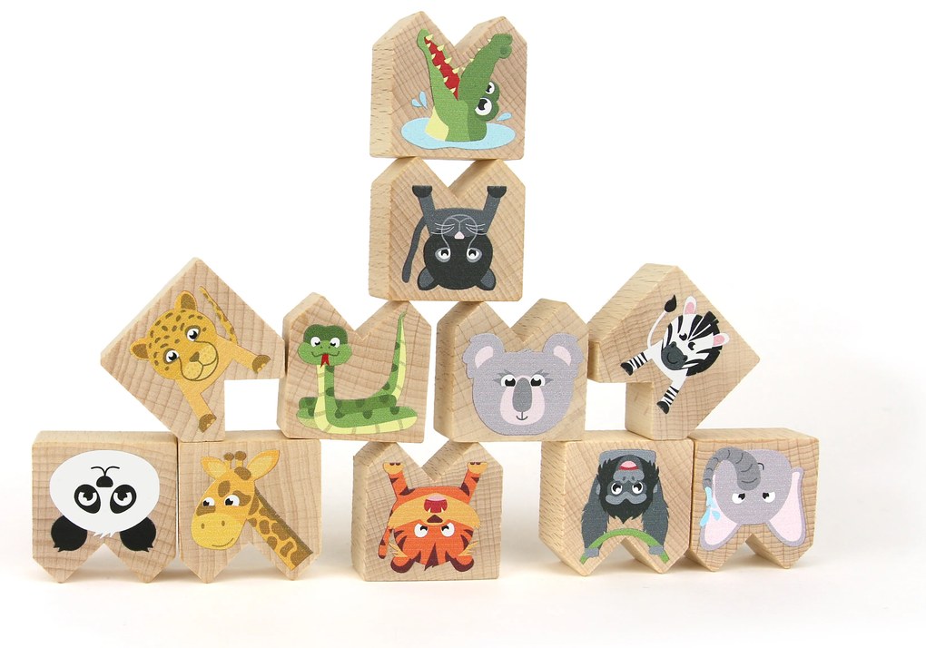 Milaniwood - Drevená balančná hra - divoké zvieratká