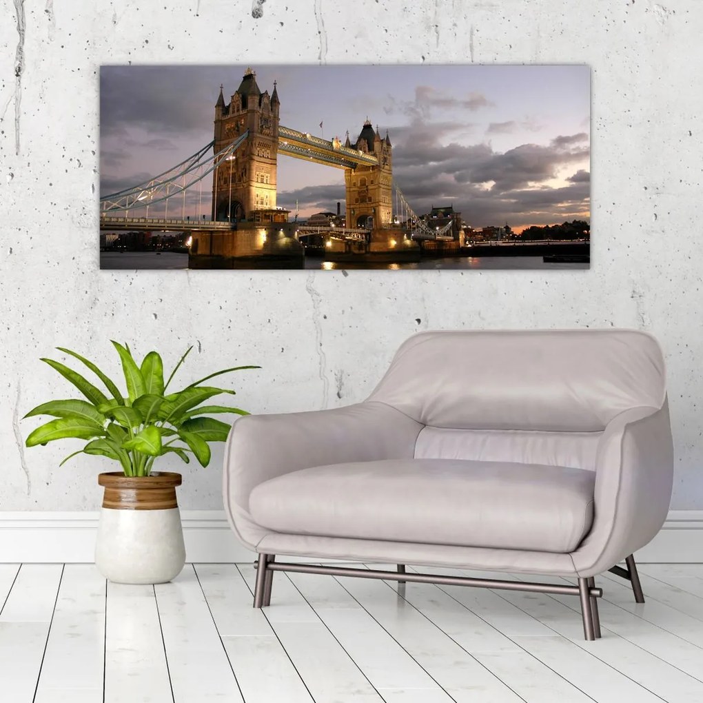 Obrázok - Tower Bridge v noci (120x50 cm)