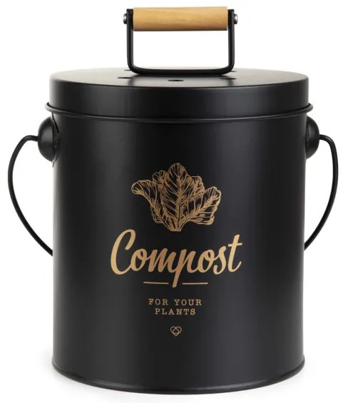 Nádoba na kompost YENNIS čierna 872988