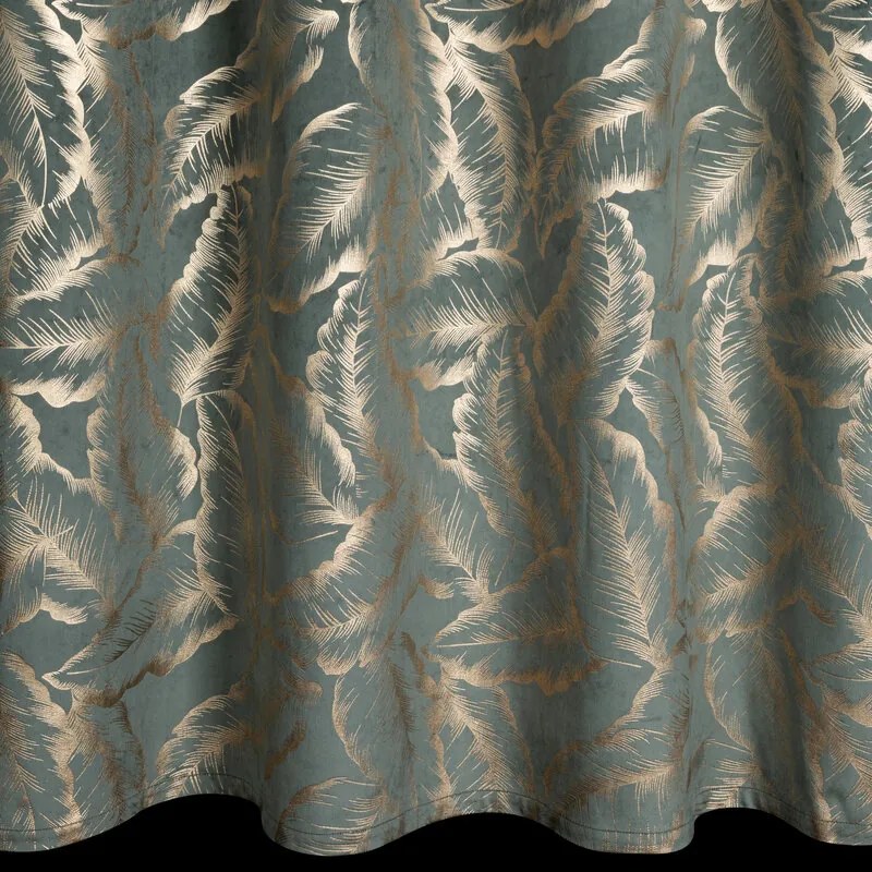 Dekorstudio Zamatový záves MILENA v mätovej farbe 140 x 250 cm