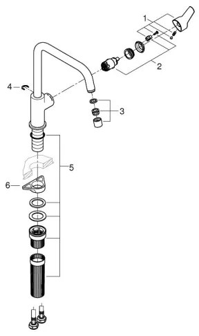 GROHE 304702430 - Drezová batéria START 310 mm čierna