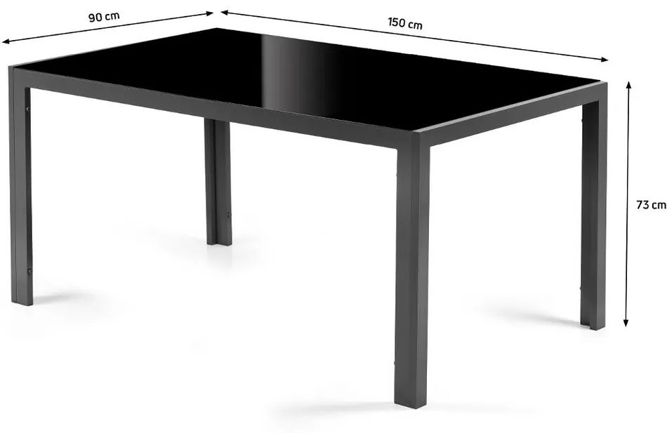Fieldmann FDZN 5055 záhradný stôl, 150 x 90 x 73 cm