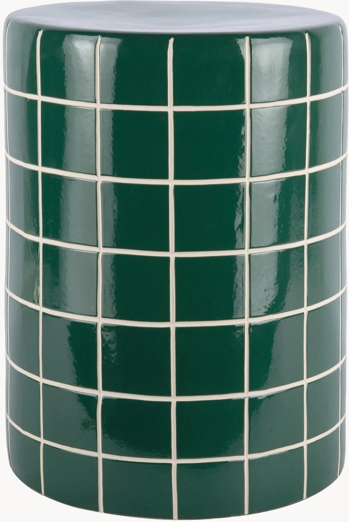 Okrúhly pomocný stolík Retro Tiles