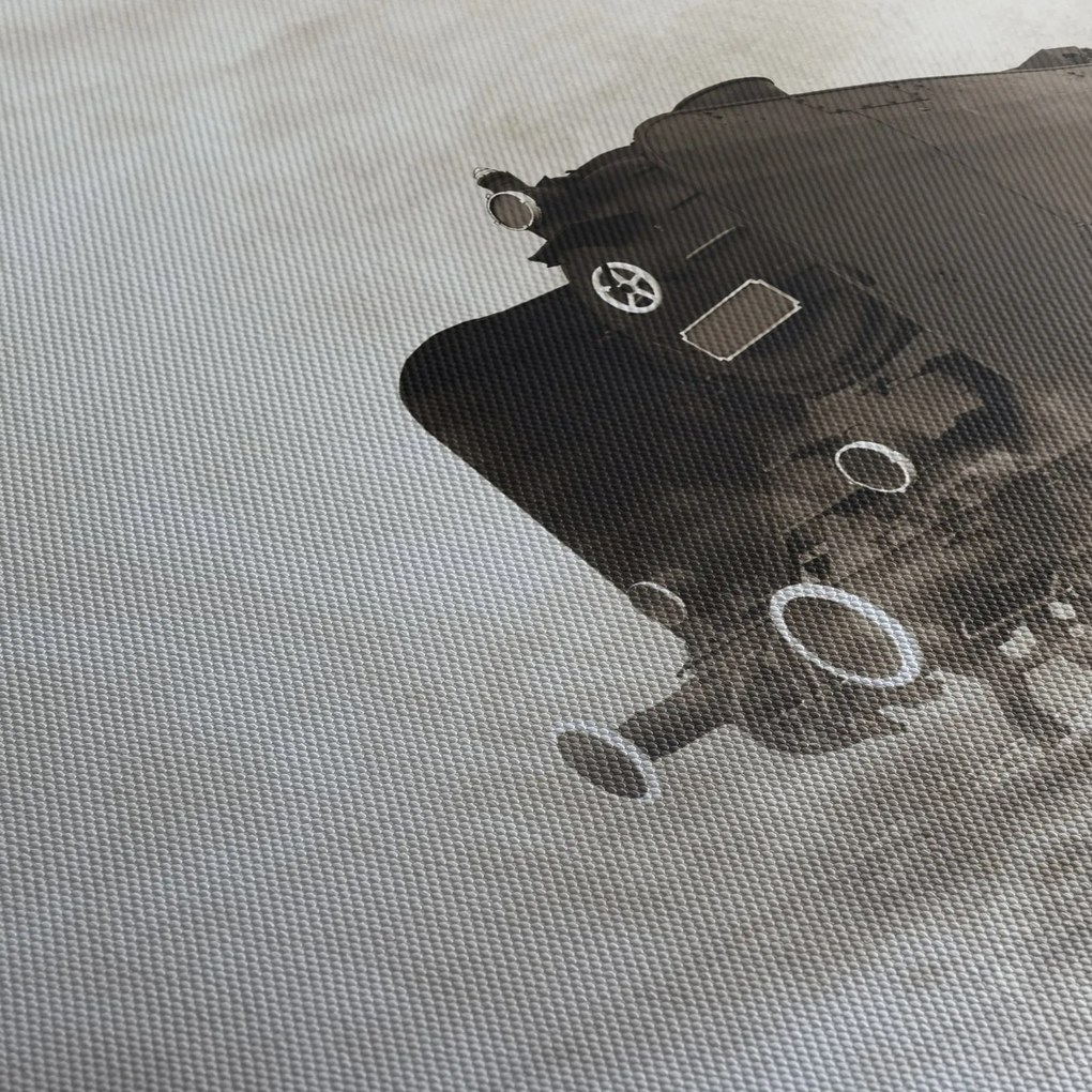 Obraz - Vlak v hmle (120x50 cm)