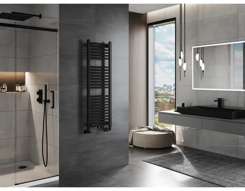 Mexen Mars, vykurovacie teleso 1200 x 400 mm, 439 W, čierna, W110-1200-400-00-70