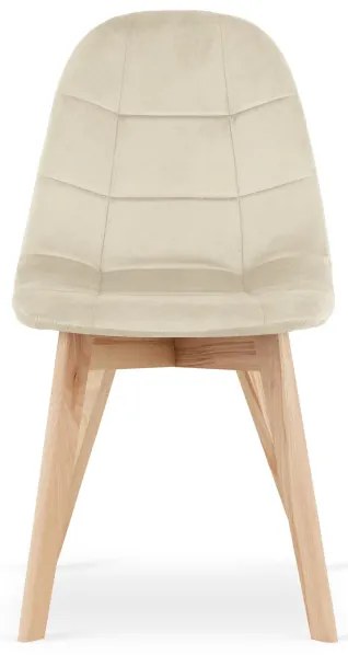 Jedálenská stolička BORA zamatová béžová