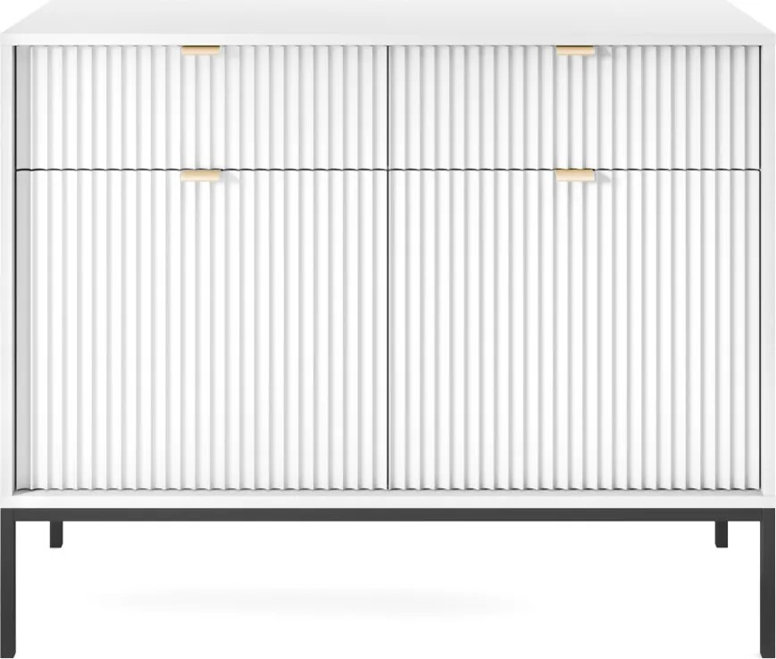 Komoda so zásuvkami Nova, biela