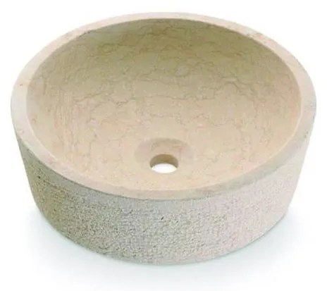 Bathco 00307 - Umývadlo na dosku DUAL pr. 40,5 cm kameň/béžová