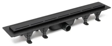 Sprchový žľab SAT 70 cm plast čierny mat ZLAB70BL