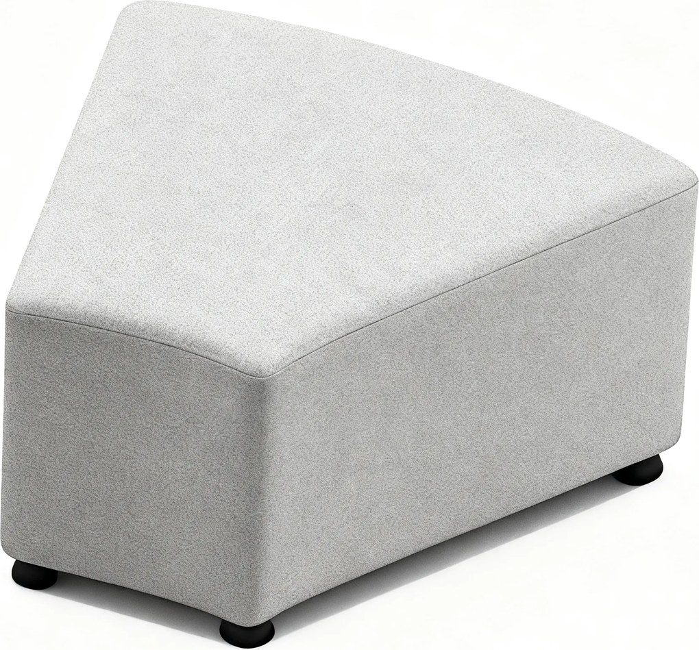 Sedačka LEA, trojuholník, svetlo sivá