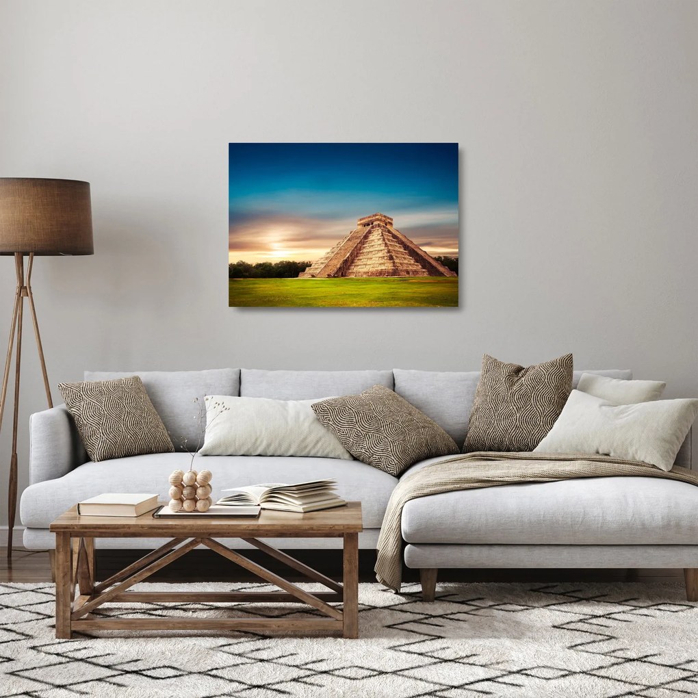 Sklenený obraz preslávenej Mayskej pamiatky (70x50 cm)
