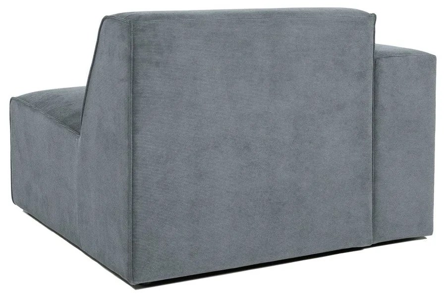 Sivý menčestrový modul pohovky (ľavý roh) Sting – Scandic