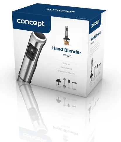 Concept TM5520 - Tyčový mixér s príslušenstvom 1500W/230V čierna/nerez