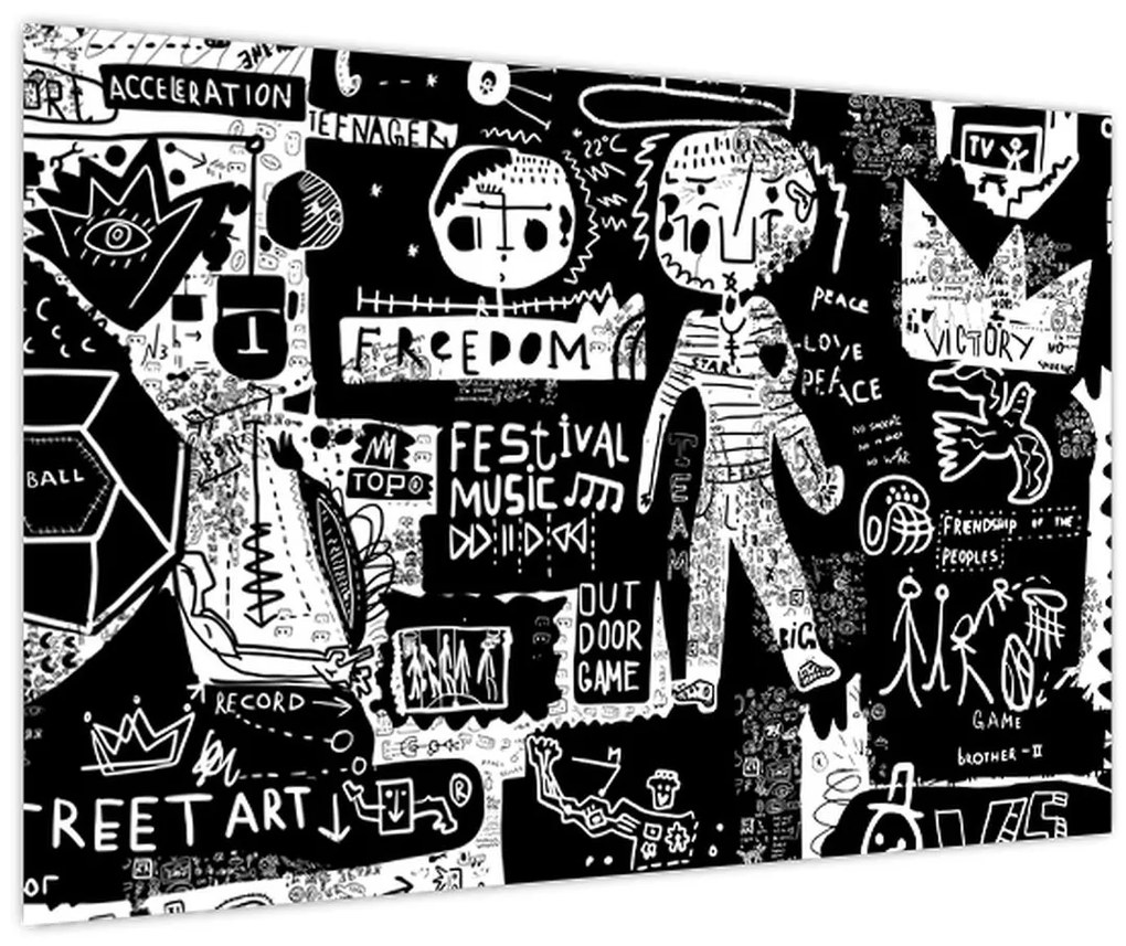 Obraz - Graffiti (90x60 cm)