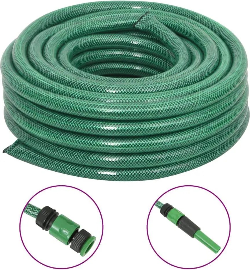 Záhradná hadica so sadou armatúr, zelená 0,75" 20 m, PVC