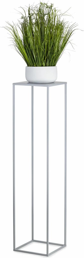 STOJAN NA KVETINÁČ SIMPLE 100X24X24 CM SIVÁ
