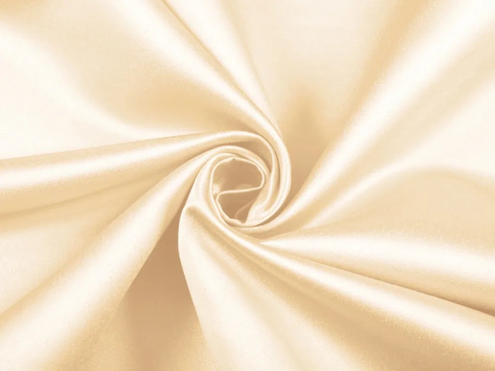 Biante Saténový obdĺžnikový obrus polyesterový Satén LUX-L057 Béžový 140x220 cm