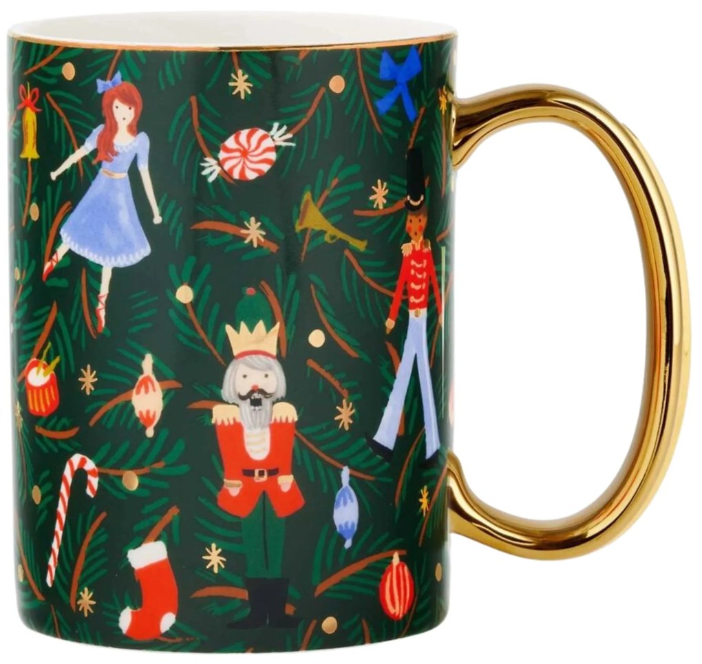Rifle Paper Co. Porcelánový hrnček Nutcracker Branches 470 ml
