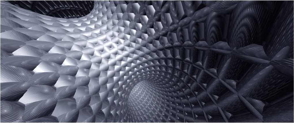 Obraz - Abstrakcia 3D (120x50 cm)