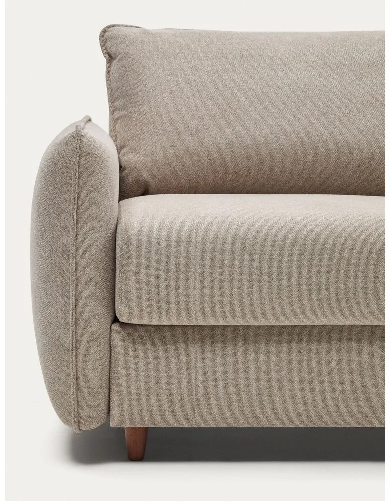 Béžová rozkladacia pohovka 185 cm Carlota – Kave Home