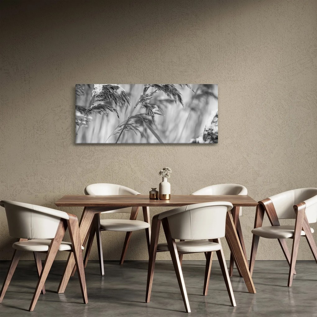 Obraz - Lipnica, čiernobiela (120x50 cm)