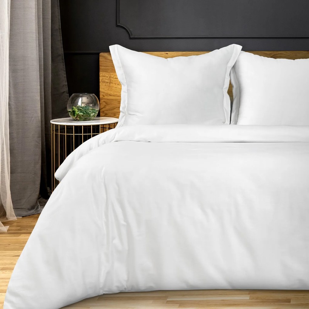 SATÉNOVÉ OBLIEČKY DIVA 8 140X200 CM, 1KS 70X80 CM BIELE