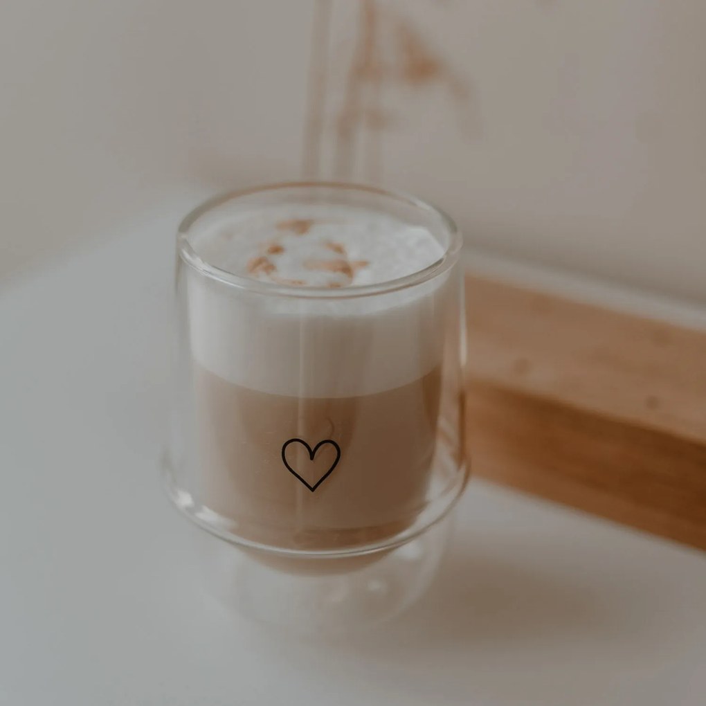 Eulenschnitt Dvojstenný pohár na teplé nápoje Heart 300 ml