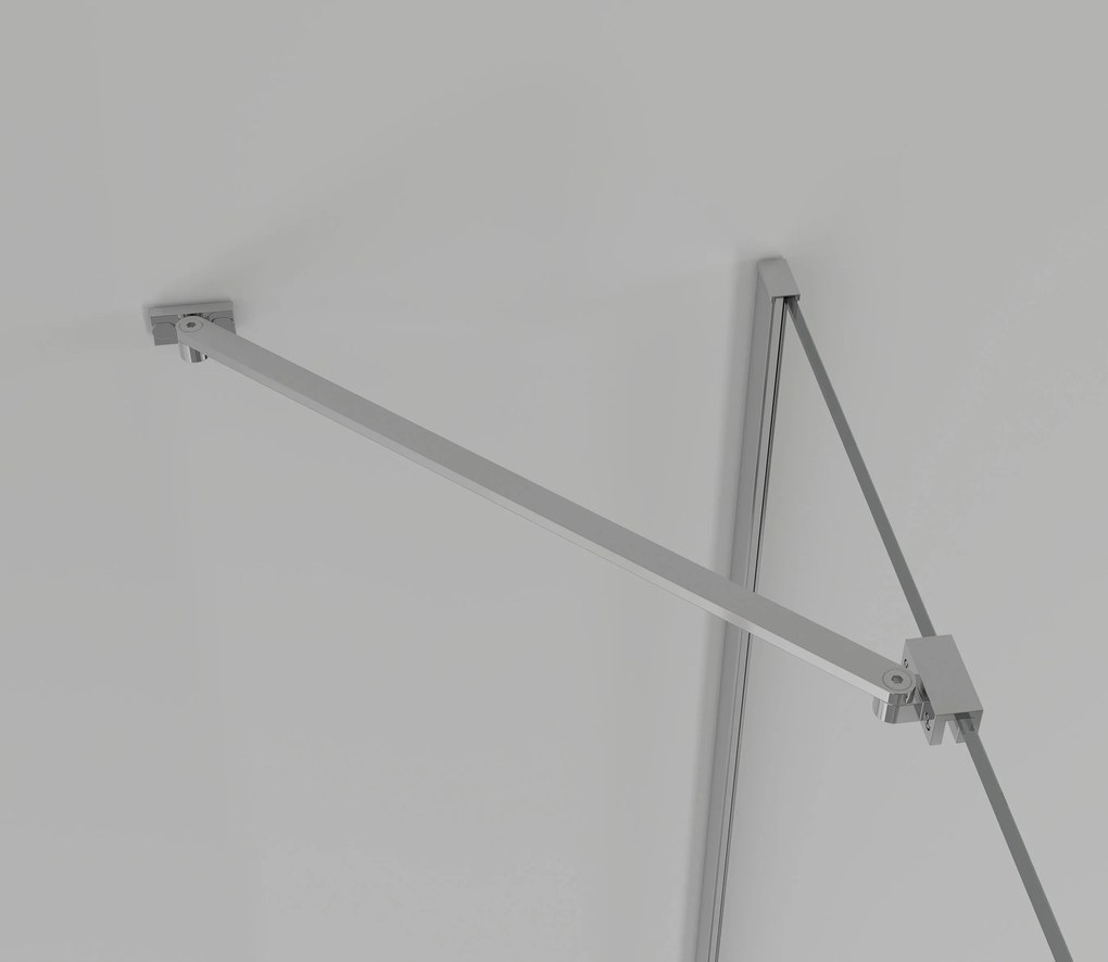 Cerano Antelo, 1-krídlový sprchovací kút 100(dvere) x 30(stena) x 190 cm, 6mm číre sklo, chrómový profil, CER-CER-477368
