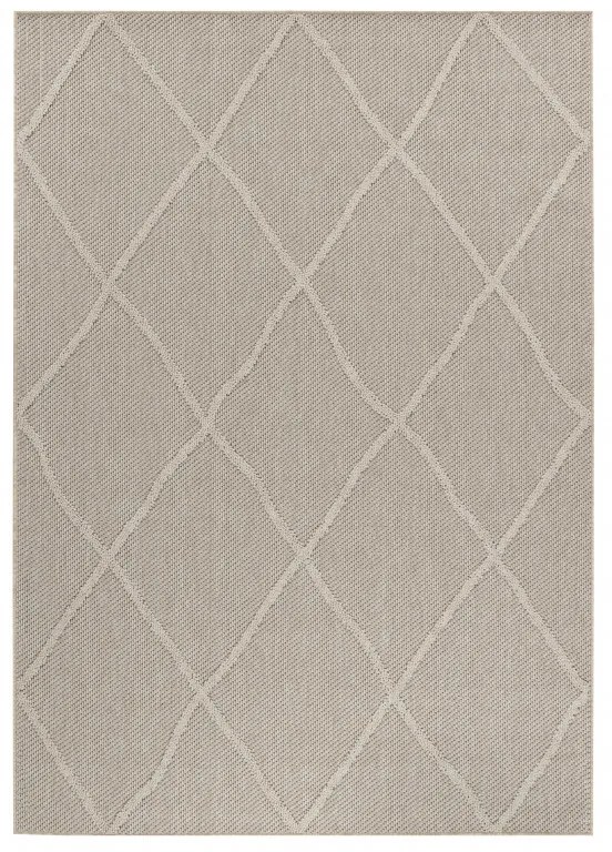 Ayyildiz, Kusový koberec Patara 4952 Beige – na von aj na doma, 120x170, béžová, chodba / predsieň