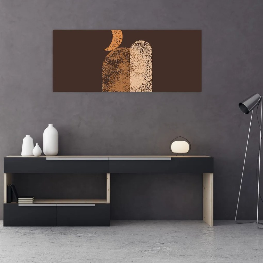 Obraz - Oranžové oblúky N⁰2 (120x50 cm)