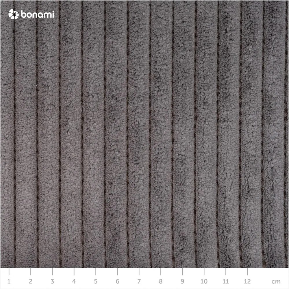 Tmavosivá menčestrová rozkladacia rohová pohovka (variabilná) Sara – Ropez