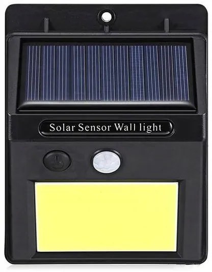 Verk 01391 Solárne vonkajšie 48 LED COB osvetlenie s pohybovým senzorom