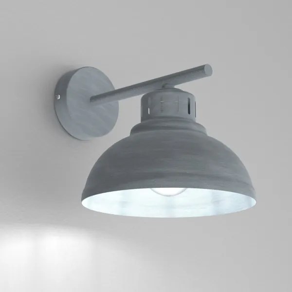 Nástenná lampa SVEN 1xE27/15W/230V šedá