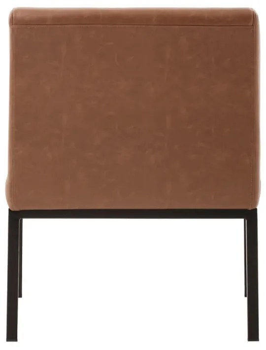 furniture-nabytek.cz - Čalúnená stolička Wingston XXL, nosnosť 250 kg, svetlohnedá, materiál umelá koža/kov