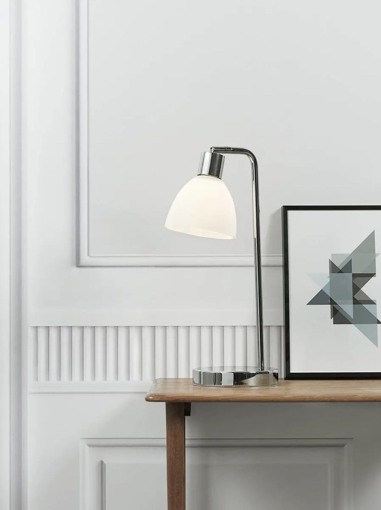 NORDLUX Stolná lampa na čítanie RAY, 1xE14, 40W, chróm